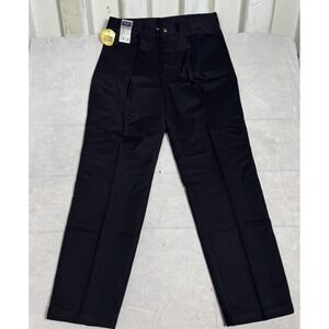 Timber Creek By Wrangler Mens Chino Pants Black Pleated Front Ultimate 36x32 NWT